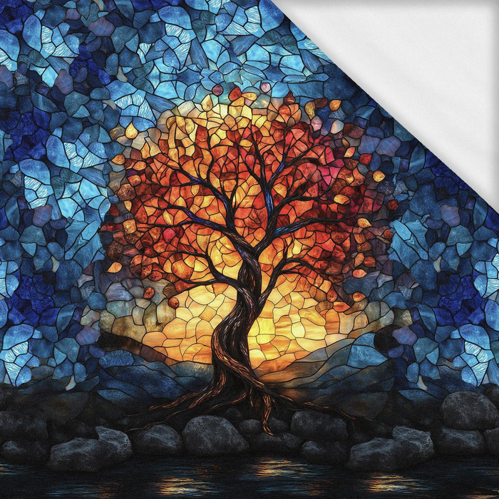 STAINED GLASS WZ.6 - panel (60cm x 50cm)- single jersey s elastanem ITY