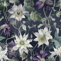 PASTEL FLOWERS WZ.6- Slub Weave
