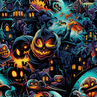 HALLOWEEN wz.9 - teplákovina s elastanem ITY