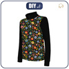"MAX" CHILDREN'S TRAINING JACKET - LOWICZ FOLKLORE / black - Functional fabric (146/152)