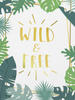 LEAVES (WILD & FREE) - Cotton woven fabric panel