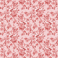 ROSES pat. 1 (red) - Viscose jersey
