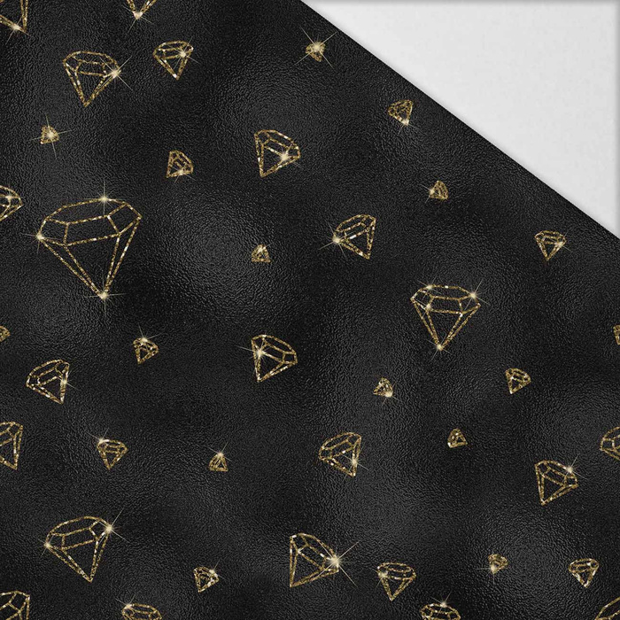 Black & Gold Glamour wz.7 - Hydrofobowa dzianina drapana 