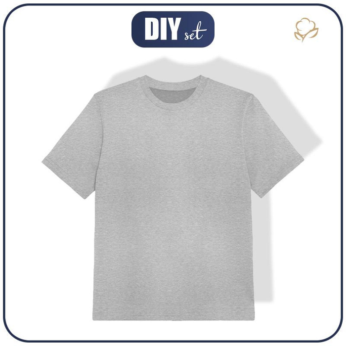 KID’S T-SHIRT - M-01 WHITE MELANGE -  single jersey