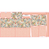 Torba XL z saszetką 2 w 1 - PASTEL FLOWERS WZ. 35 - zestaw do uszycia