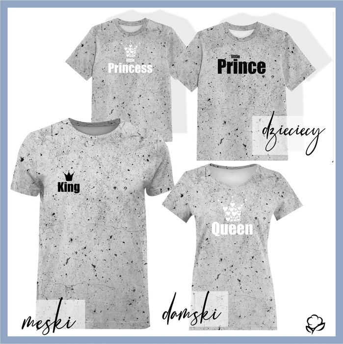 HERREN T-SHIRT - KING / beton - Single Jersey M