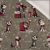 CHRISTMAS PETS WZ. 4 - Wintersweat angeraut mit Elastan ITY