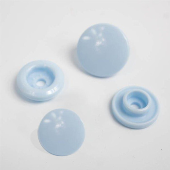 Napy KAM T8, zatrzaski plastikowe 14mm - BABY BLUE10kpl