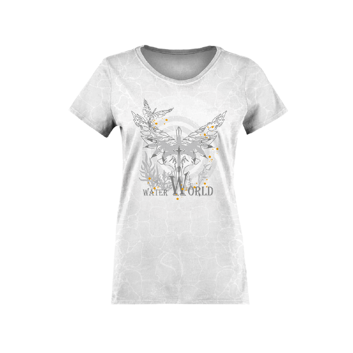 WASSERWELT / grau - Paneel (60cm x 50cm) SINGLE JERSEY