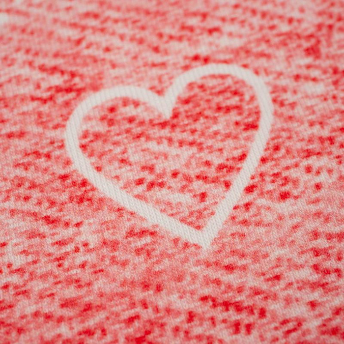 HEARTS AND RHOMBUSES / vinage look jeans (red)