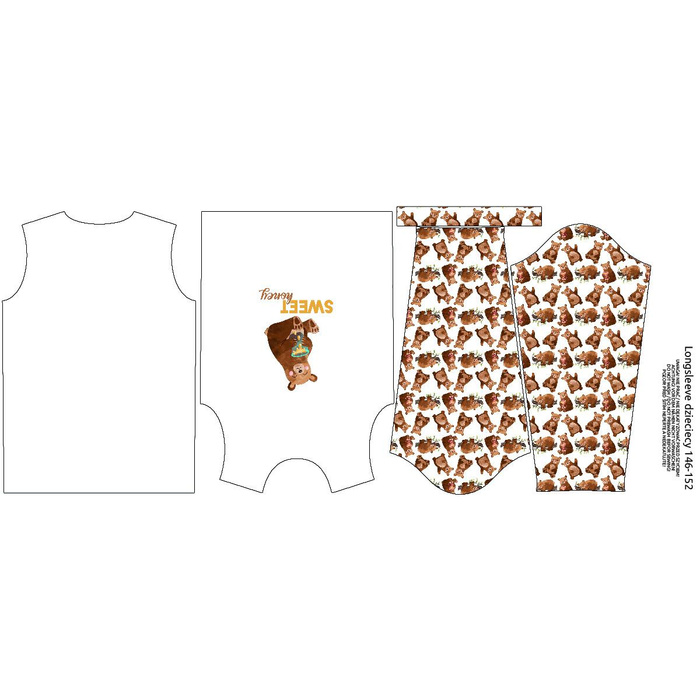 LONGSLEEVE - BÄRCHEN MIX (BEARS AND BUTTERFLIES) - Nähset