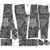 WOMEN'S JOGGERS (NOEMI) - ZEBRA LEAVES - sewing set M