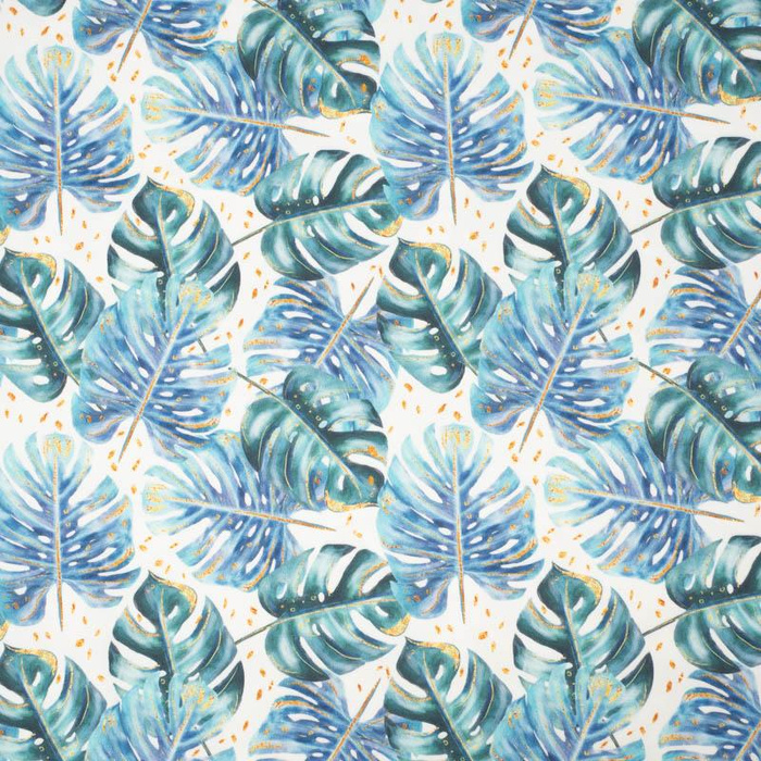 MONSTERA pat. 4 / white - swimsuit lycra