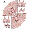 DRESS "ISABELLE" - WATERCOLOR FLOWERS wz. 6 - sewing set S