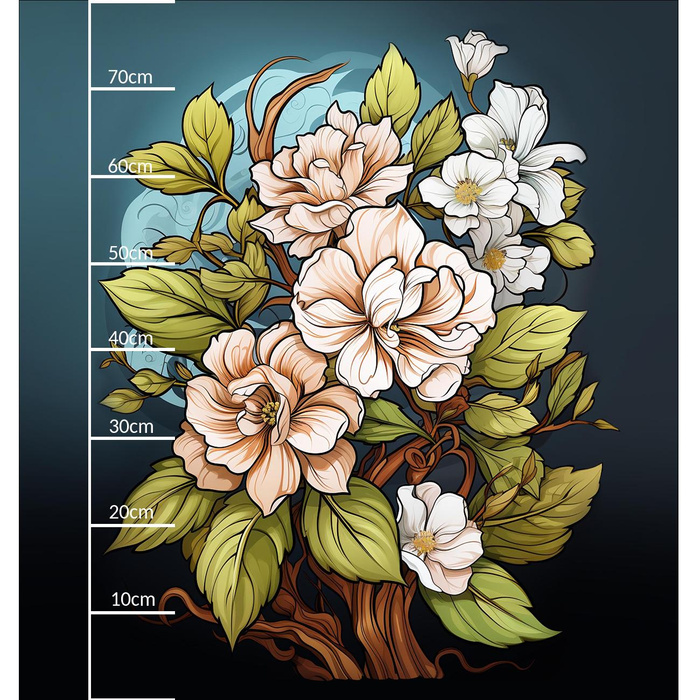 BOUQUET OF FLOWERS WZ.9 - panel (75cm x 80cm) teplákovina