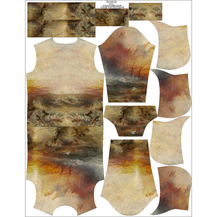 MĘSKA BLUZA Z KAPTUREM (COLORADO) - STATEK NIEWOLNICZY (William Turner) - zestaw do uszycia XXXL