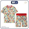 KINDERPYJAMA "ADA" - LOWICZ FOLKLORE / weiß - Bambus-Single Jersey mit Elastan (146/152)