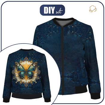 DAMEN BOMBERJACKE (KAMA) - Animals mandala wz.13- Nähset XS