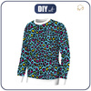 BLUZA DAMSKA (HANA) BASIC - NEONOWY LAMPART WZ. 3 - dzianina pętelkowa - S
