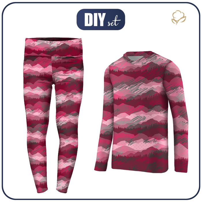 THERMO GIRL'S SET (NANCY) - DUSKY MOUNTAINS - sewing set 134