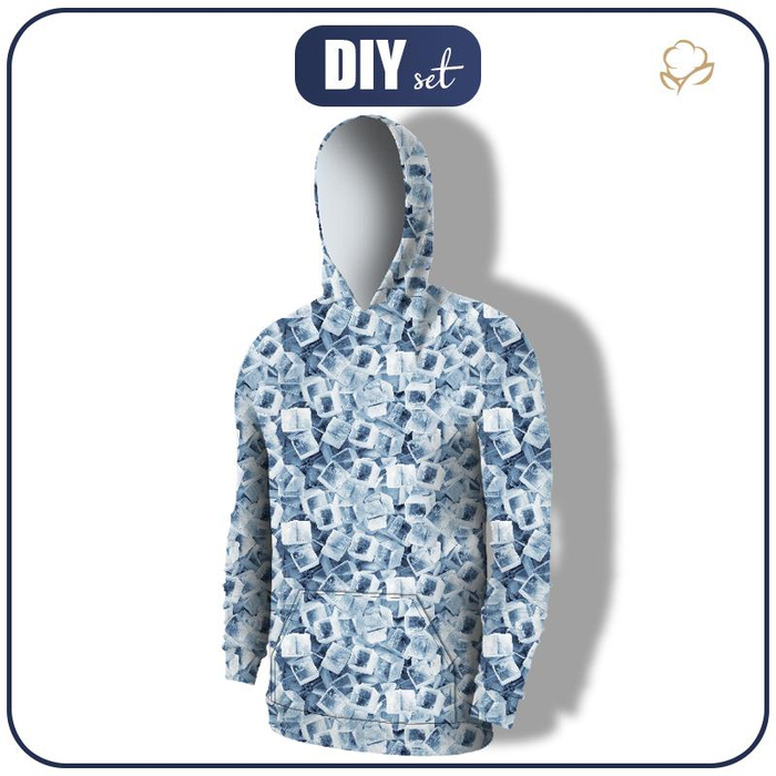 MEN’S HOODIE - ICE CUBES - sewing set L