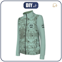 “MAX” KINDER TRAININGSJACKE - STORMTROOPERS (minimal) / CAMOUFLAGE m. 2 (olive) - Funktionsstoff (Maschenstoff) (158/164)