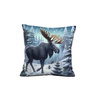 PODUSZKA 45X45 - WINTER MOOSE WZ. 1 - tkanina bawełniana - zestaw do uszycia