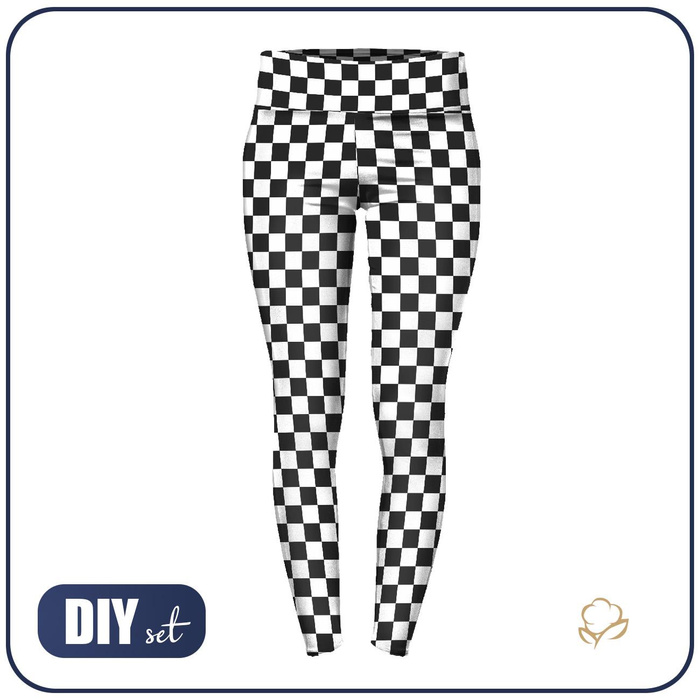 SPORTS LEGGINGS - CLASSIC CHECK - sewing set - XL
