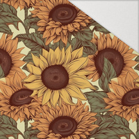 Sunflowers wz. 7 - Hydrophobic brushed knit