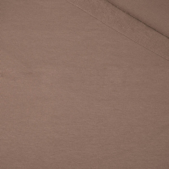 D-56 BROWN - looped knitwear with elastan