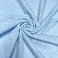 Baumwoll-Slubjersey mit Bio-Baumwolle 170g - LIGHT SKY BLUE D-75