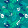 JUNGLE / leaves - Waterproof woven fabric