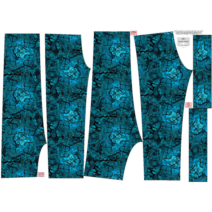 CHILDREN'S SOFTSHELL TROUSERS (YETI) - LACE BUTTERFLIES / blue (110/116)
