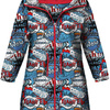 KIDS PARKA (ARIEL) - COMIC BOOK (blue - red) - softshell (98/104)