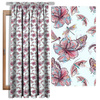 HIBISCUS AND BUTTERFLIES - Waterproof woven fabric