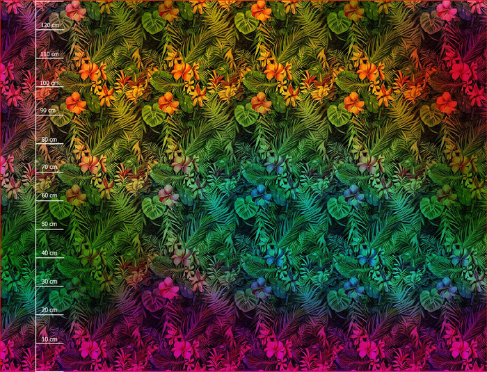 WILD JUNGLE WZ. 3 - panel sukienkowy krepa