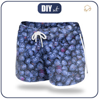 Women’s boardshorts - BLUEBERRIES - sewing set
