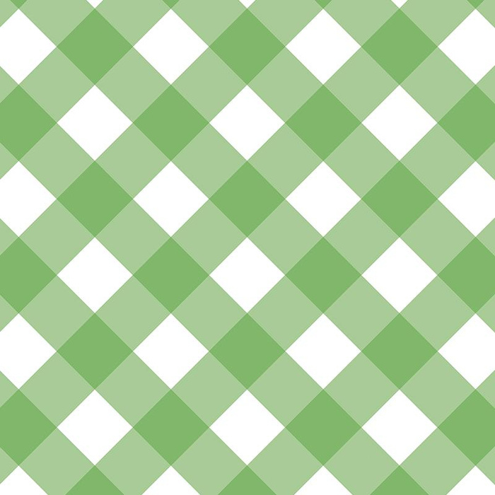DIAGONAL CHECK / green - Cotton woven fabric