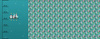 FRIENDS PENGUINS PAT. 2 / sea blue (CHRISTMAS PENGUINS) - PANORAMIC PANEL 60 cm