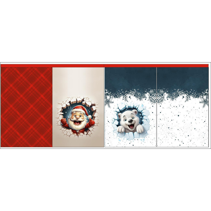 Geschenkbeutel - HAPPY WINTER Ms. 2 - groß