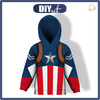 KID'S HOODIE (ALEX) - SUPERHERO PAT. 4 - sewing set (134/140)
