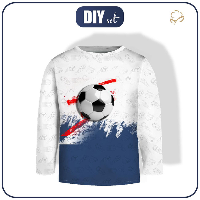 Longsleeve - PIŁKA NOŻNA wz. 1 - zestaw do uszycia (122/128)