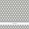 WHITE DOTS / grey  - Woven Fabric for tablecloths