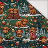 CHRISTMAS HIGHLAND COWS - Tkanina na obrusy
