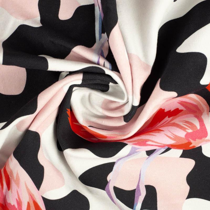 CAMOUFLAGE FLAMINGOS - Hydrophober angerauter Wintersweat