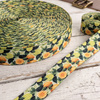 Bedrucktes Gurtband 25 mm -   Tutti Frutti wz. 11 / lime creame