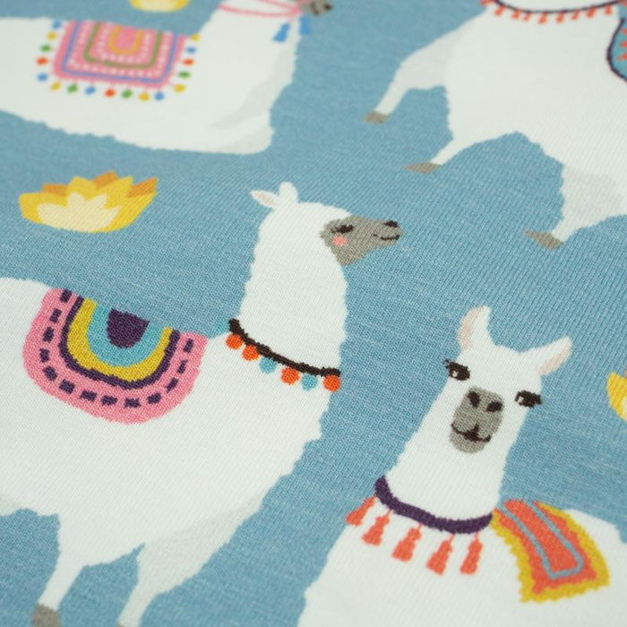 LAMA / blau - Viskose-Jersey WE210
