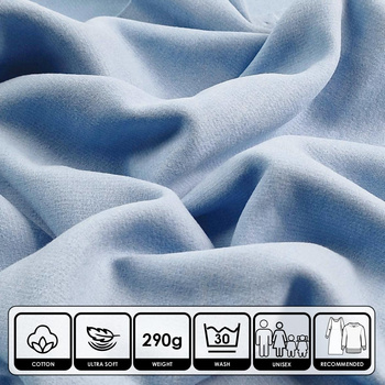 Brushed Sweater Knit - LIGHT BLUE/ BABY BLUE