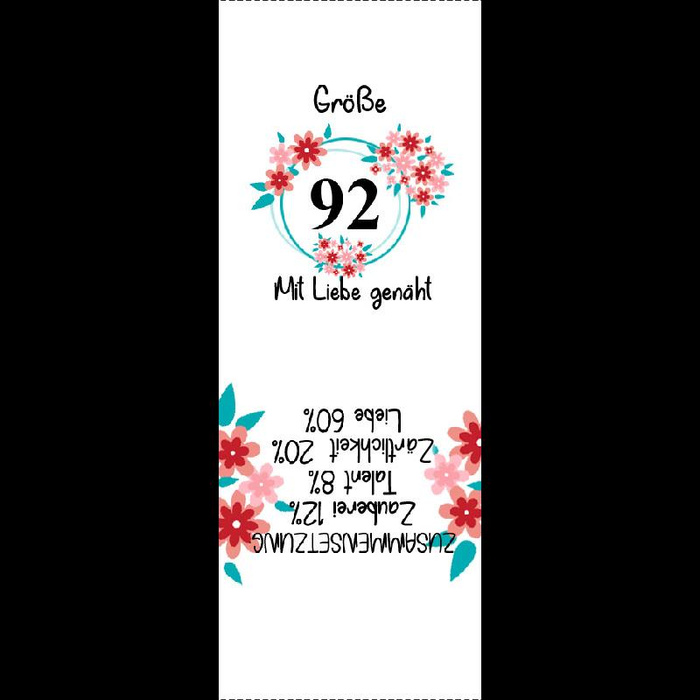 Girlish care tag "FLOWERS " DE - size 146 - 9 pcs set