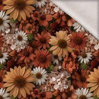 AUTUMN FLOWERS WZ. 30 - Wintersweat angeraut mit Elastan ITY